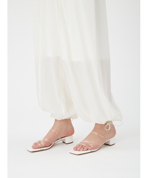 FRAY I.D(フレイアイディー)の「フリルドロストパラシュートパンツ(その他パンツ・レディース・ライトグレー/ホワイト/ネイビー・1/0)」の10枚目の写真