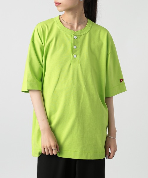 セール】【Healthknit】ドライジャージー ヘンリーネックTシャツ