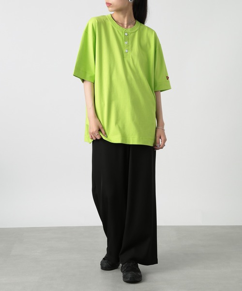 Healthknit(ヘルスニット)の「【Healthknit】ドライジャージー ヘンリーネックTシャツ /51038(Tシャツ/カットソー・メンズ・チャコールグレー/ホワイト/イエロー・M/L)」の6枚目の写真