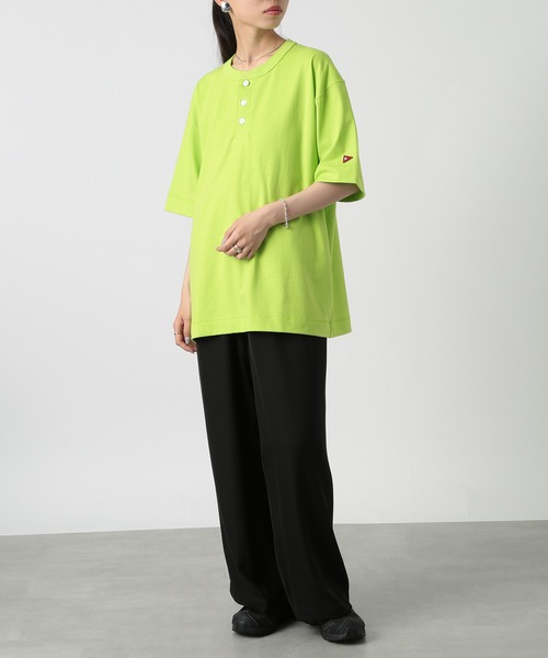 Healthknit(ヘルスニット)の「【Healthknit】ドライジャージー ヘンリーネックTシャツ /51038(Tシャツ/カットソー・メンズ・チャコールグレー/ホワイト/イエロー・M/L)」の7枚目の写真