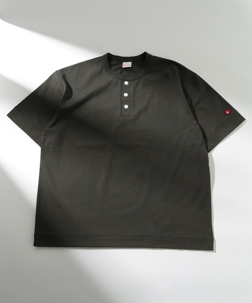 tシャツ 「HEALTHKNIT/ヘルスニット」 別注 ビッグシルエット ヘンリーネックTシャツ レディース メンズ セール】【Healthknit】ドライジャージー ヘンリーネックTシャツ