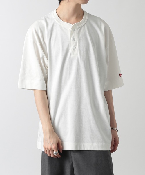 Healthknit(ヘルスニット)の「【Healthknit】ドライジャージー ヘンリーネックTシャツ /51038(Tシャツ/カットソー・メンズ・チャコールグレー/ホワイト/イエロー・M/L)」の13枚目の写真