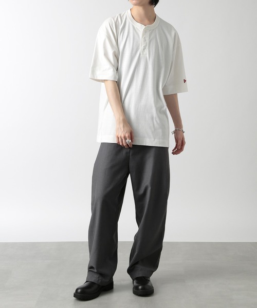 Healthknit(ヘルスニット)の「【Healthknit】ドライジャージー ヘンリーネックTシャツ /51038(Tシャツ/カットソー・メンズ・チャコールグレー/ホワイト/イエロー・M/L)」の16枚目の写真