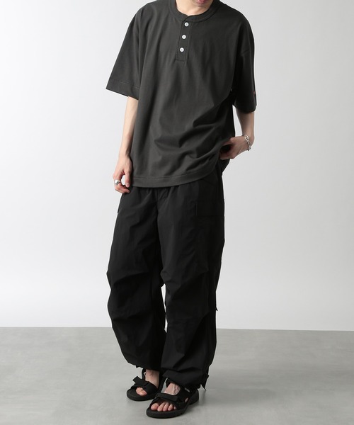 Healthknit(ヘルスニット)の「【Healthknit】ドライジャージー ヘンリーネックTシャツ /51038(Tシャツ/カットソー・メンズ・チャコールグレー/ホワイト/イエロー・M/L)」の20枚目の写真
