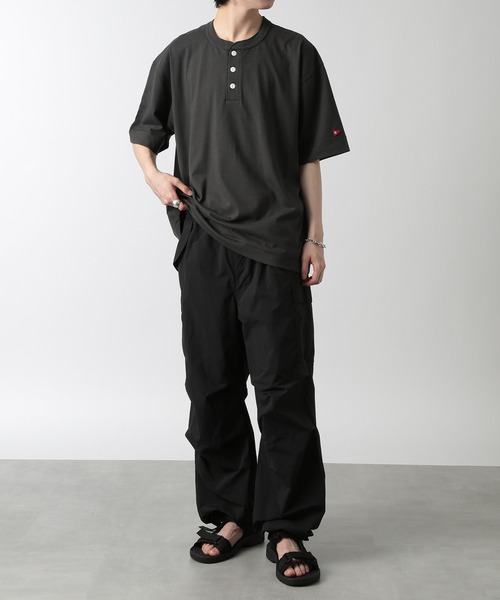 Healthknit(ヘルスニット)の「【Healthknit】ドライジャージー ヘンリーネックTシャツ /51038(Tシャツ/カットソー・メンズ・チャコールグレー/ホワイト/イエロー・M/L)」の21枚目の写真