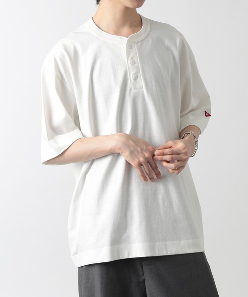 Healthknit(ヘルスニット)の「【Healthknit】ドライジャージー ヘンリーネックTシャツ /51038(Tシャツ/カットソー・メンズ・チャコールグレー/ホワイト/イエロー・M/L)」の14枚目の写真