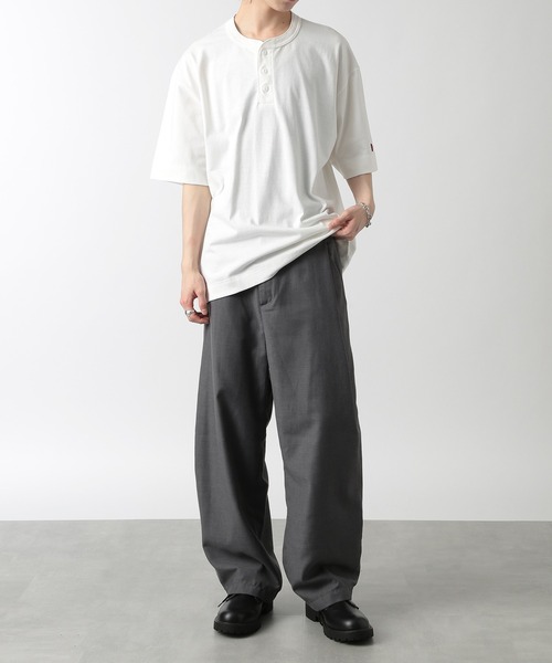 Healthknit(ヘルスニット)の「【Healthknit】ドライジャージー ヘンリーネックTシャツ /51038(Tシャツ/カットソー・メンズ・チャコールグレー/ホワイト/イエロー・M/L)」の15枚目の写真