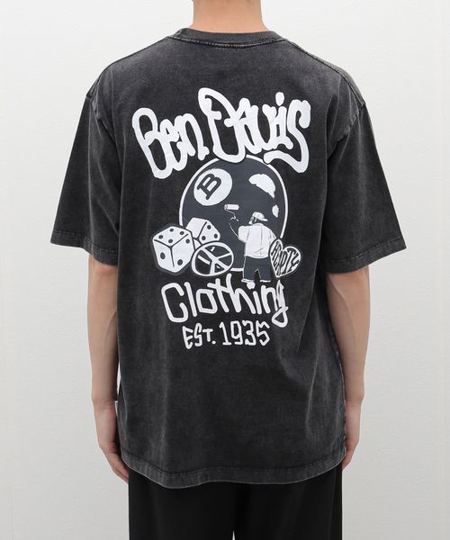 B.C STOCK（ベーセーストック）の「BEN DAVIS (ベンデイビス) ball powder Tシャツ（Tシャツ/カットソー・メンズ・ブラック/ホワイト・LARGE/MEDIUM）」の8枚目の写真