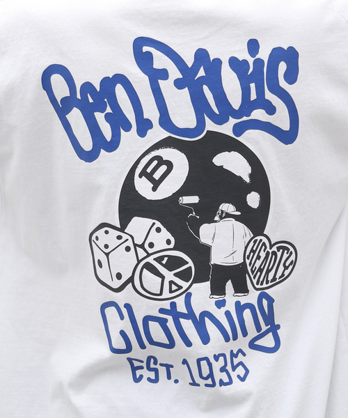 B.C STOCK（ベーセーストック）の「BEN DAVIS (ベンデイビス) ball powder Tシャツ（Tシャツ/カットソー・メンズ・ブラック/ホワイト・LARGE/MEDIUM）」の16枚目の写真