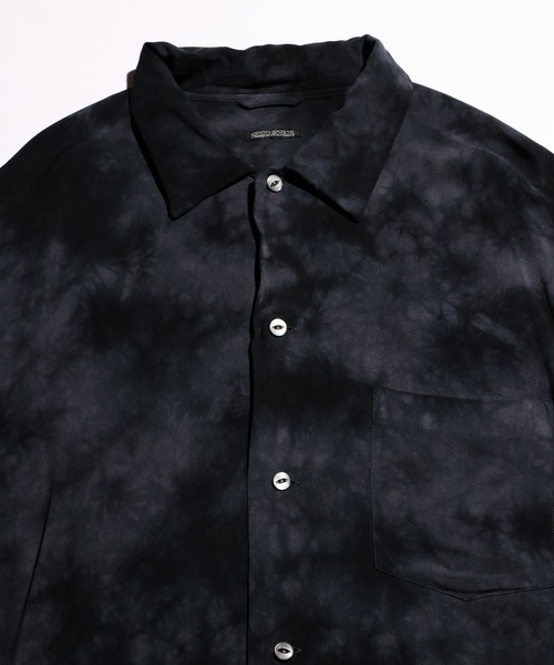 SUNNY SPORTS(サニースポーツ)の「SUNNY SPORTS / サニースポーツ TIE-DYE BOX SHIRTS タイダイ ボックスシルエット レーヨン半袖シャツ(シャツ/ブラウス・メンズ・ブラック/ベージュ・MEDIUM/LARGE/X-SMALL)」の6枚目の写真