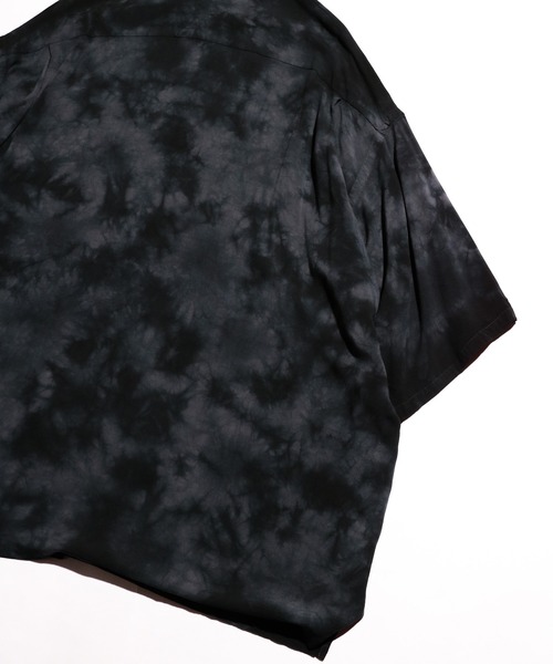 SUNNY SPORTS(サニースポーツ)の「SUNNY SPORTS / サニースポーツ TIE-DYE BOX SHIRTS タイダイ ボックスシルエット レーヨン半袖シャツ(シャツ/ブラウス・メンズ・ブラック/ベージュ・MEDIUM/LARGE/X-SMALL)」の13枚目の写真