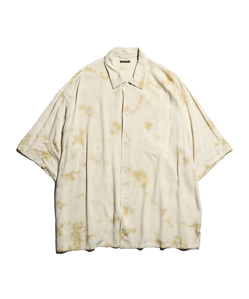 SUNNY SPORTS(サニースポーツ)の「SUNNY SPORTS / サニースポーツ TIE-DYE BOX SHIRTS タイダイ ボックスシルエット レーヨン半袖シャツ(シャツ/ブラウス・メンズ・ブラック/ベージュ・MEDIUM/LARGE/X-SMALL)」の14枚目の写真