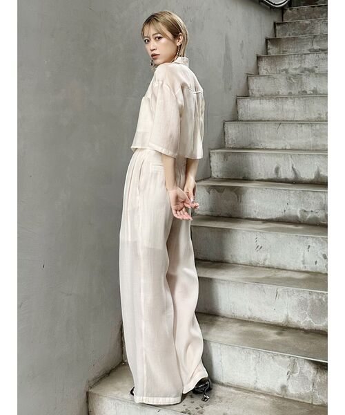 MURUA（ムルーア）の「【セット販売】シアーシャツ&シアーパンツセット