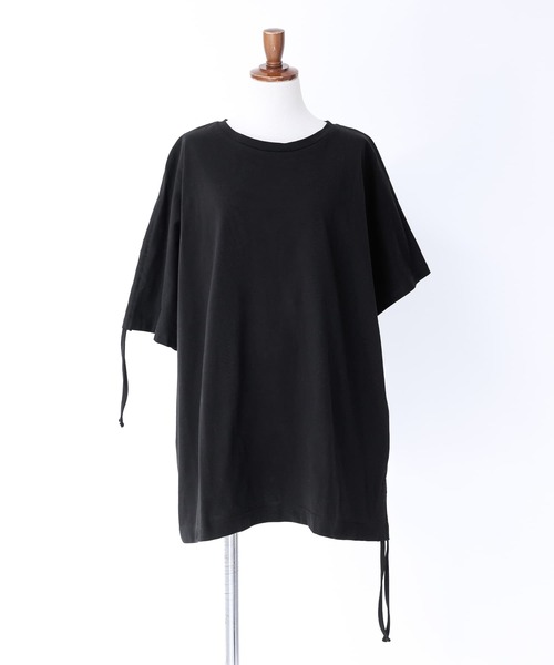 n'OrLABEL(ノアールレーベル)の「アシメドロストTシャツ(Tシャツ/カットソー・レディース・グリーン/ブラック/オフホワイト・FREE)」の18枚目の写真