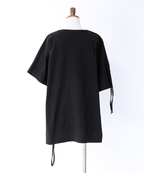 n'OrLABEL(ノアールレーベル)の「アシメドロストTシャツ(Tシャツ/カットソー・レディース・グリーン/ブラック/オフホワイト・FREE)」の20枚目の写真