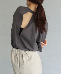 &g'aime | 【&g’aime】バックオープンカットソー(Tシャツ/カットソー)