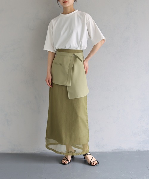 &g'aime（アンジェム）の「【&g’aime】バックオープンカットソー（Tシャツ/カットソー・レディース・チャコールグレー/ブラック/ホワイト・FREE）」の21枚目の写真