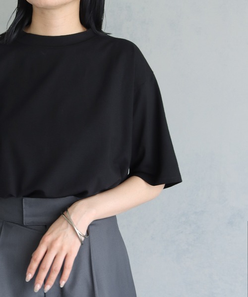 &g'aime（アンジェム）の「【&g’aime】バックオープンカットソー（Tシャツ/カットソー・レディース・チャコールグレー/ブラック/ホワイト・FREE）」の12枚目の写真