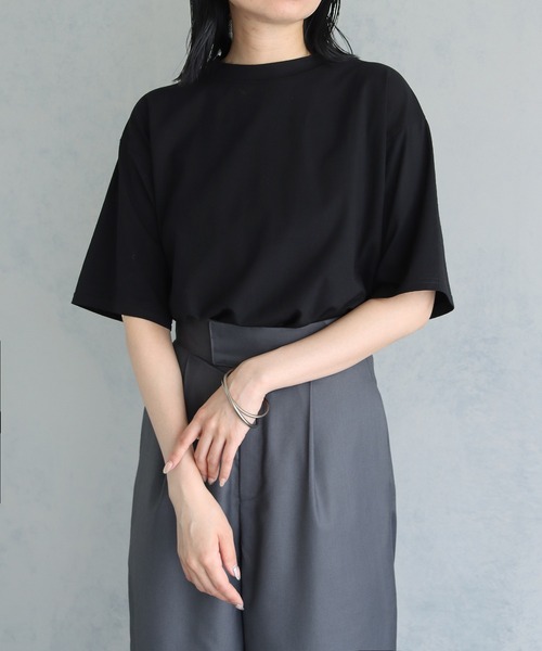 &g'aime（アンジェム）の「【&g’aime】バックオープンカットソー（Tシャツ/カットソー・レディース・チャコールグレー/ブラック/ホワイト・FREE）」の11枚目の写真