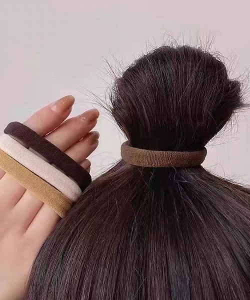 E&C closet…（イーアンドシークローゼット）の「ヘアゴム20点セット（ヘアゴム・レディース・ブラック/ブラウン/レインボー/マルチ・FREE）」の18枚目の写真