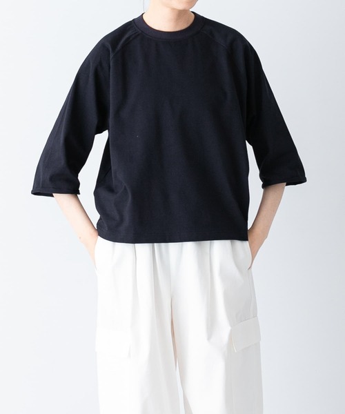 かぐれ（カグレ）の「5分袖ラグランカットソー（Tシャツ