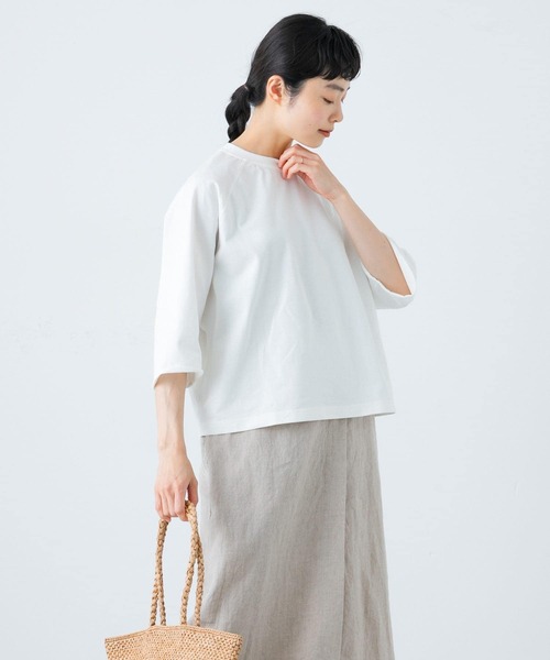 かぐれ（カグレ）の「5分袖ラグランカットソー（Tシャツ/カットソー