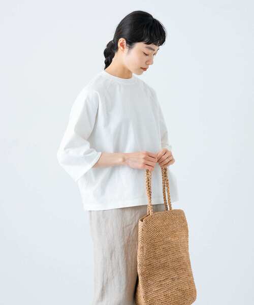 かぐれ（カグレ）の「5分袖ラグランカットソー（Tシャツ