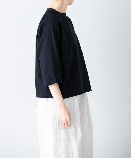 かぐれ（カグレ）の「5分袖ラグランカットソー（Tシャツ