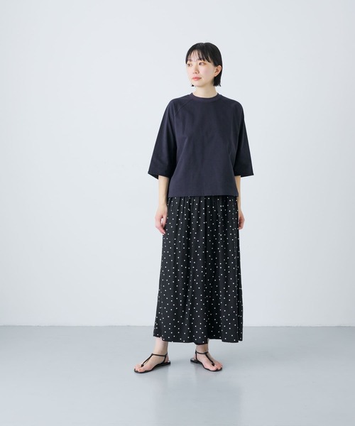 かぐれ（カグレ）の「5分袖ラグランカットソー（Tシャツ