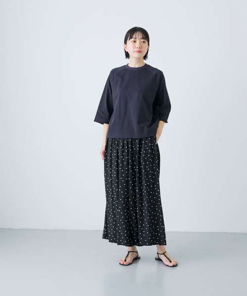 かぐれ（カグレ）の「5分袖ラグランカットソー（Tシャツ