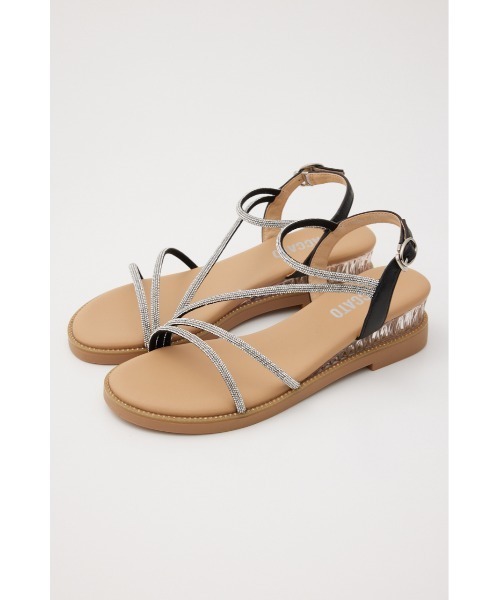 STACCATO(スタッカート)の「プルスコードストラップシャイニーフラット(サンダル・レディース・ベージュ/ブラック・22.5cm/24.5cm/24cm/23.5cm/23cm)」の20枚目の写真