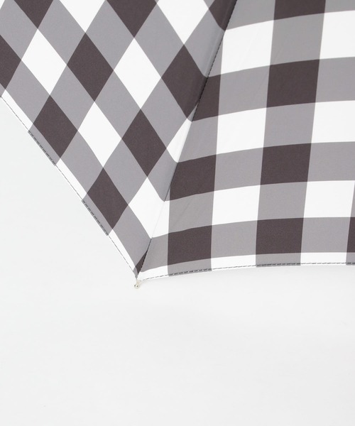 SMELLY（スメリー）の「【晴雨兼用】because　ギンガムチェックバンブー長傘（長傘・レディース・ブルー系その他/ブラック・FREE）」の9枚目の写真