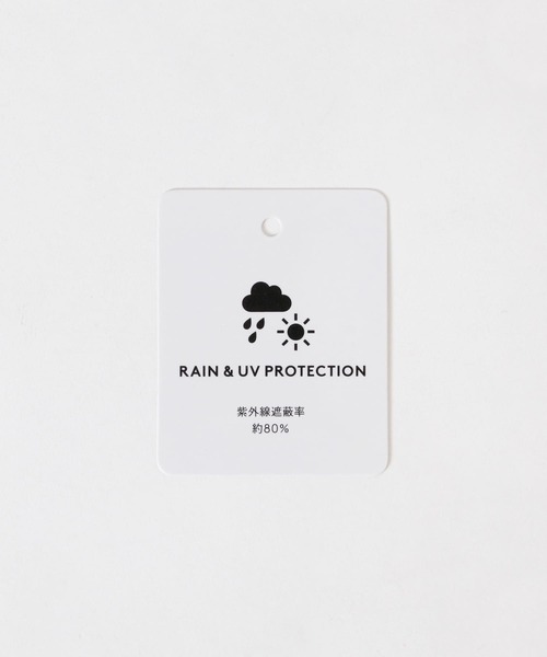 SMELLY（スメリー）の「【晴雨兼用】because　ギンガムチェックバンブー長傘（長傘・レディース・ブルー系その他/ブラック・FREE）」の3枚目の写真