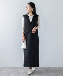Bonjour Sagan | ダンボールポンチキーネックジャンパースカート(ジャンパースカート)