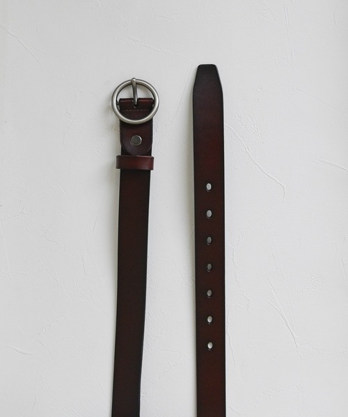 An+u（アンユー）の「スムース サークルバックルベルト（ベルト・レディース・ブラック/ブラウン/ダークブラウン・ONE SIZE）」の5枚目の写真