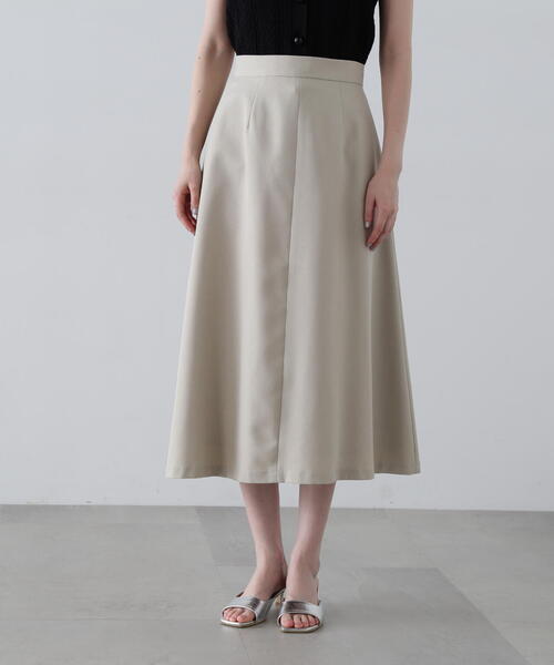 N.（N. Natural Beauty Basic）（エヌエヌナチュラルビューティーベーシック）の「◆ウォッシャブルＡラインスカート（スカート・レディース・ライトベージュ/チャコールグレー・SMALL/MEDIUM）」の16枚目の写真