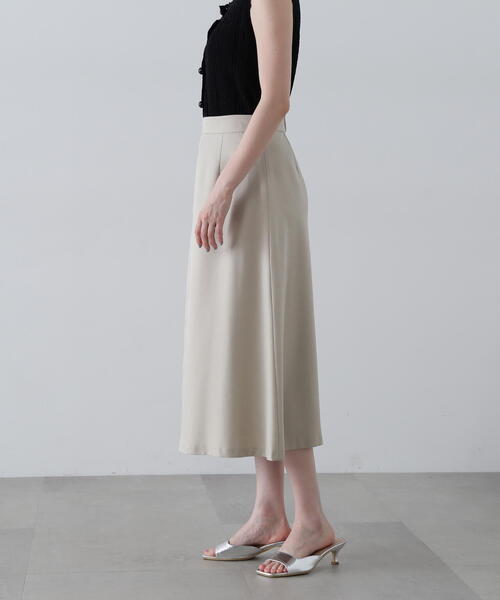 N.（N. Natural Beauty Basic）（エヌエヌナチュラルビューティーベーシック）の「◆ウォッシャブルＡラインスカート（スカート・レディース・ライトベージュ/チャコールグレー・SMALL/MEDIUM）」の17枚目の写真