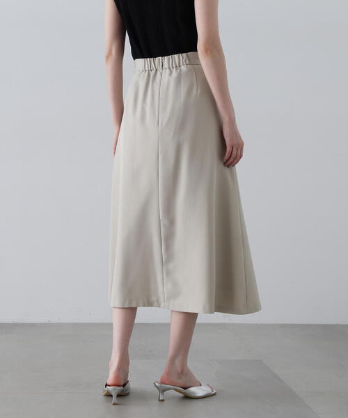 N.（N. Natural Beauty Basic）（エヌエヌナチュラルビューティーベーシック）の「◆ウォッシャブルＡラインスカート（スカート・レディース・ライトベージュ/チャコールグレー・SMALL/MEDIUM）」の18枚目の写真