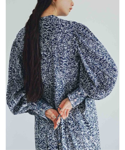 【美品】MEDE19F|MEDE INDIA COLLECTIONコットンドレス MEDE19F 〈MADE IN INDIA COLLECTION〉プリントコットンドレス