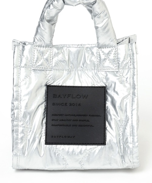 BAYFLOW(ベイフロー)の「キルト変形ミニショルダー(ショルダーバッグ・レディース・コーラルピンク/アイボリー/ブラック/シルバー・FREE)」の16枚目の写真