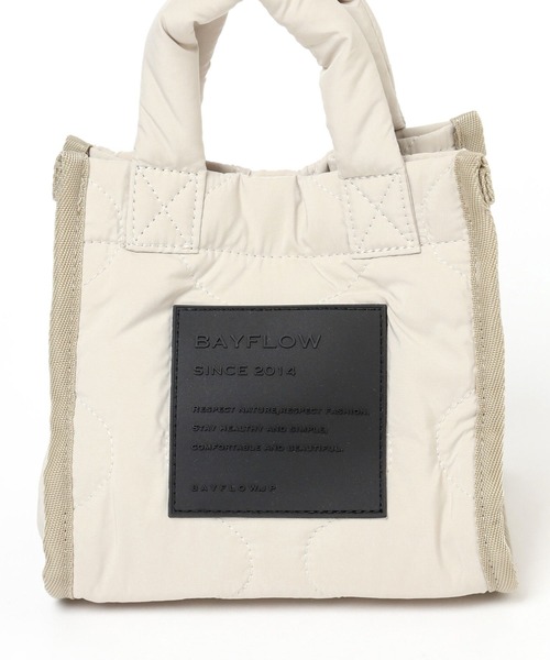 BAYFLOW(ベイフロー)の「キルト変形ミニショルダー(ショルダーバッグ・レディース・コーラルピンク/アイボリー/ブラック/シルバー・FREE)」の19枚目の写真