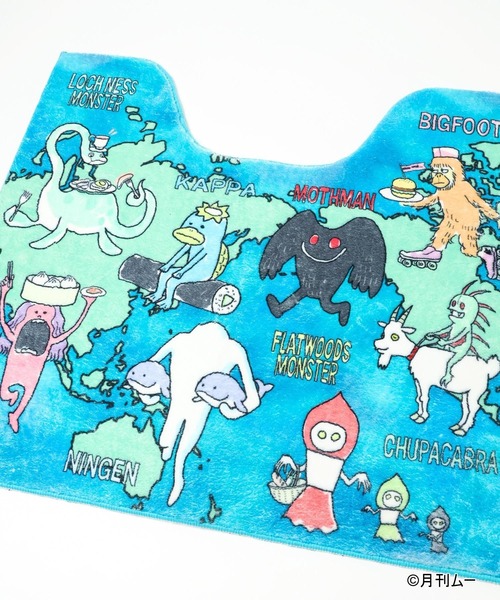 niko and（ニコアンド）の「【月刊ムー】コラボ トイレマット