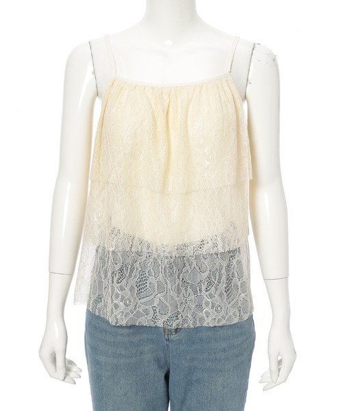 fifth（フィフス）の「レースビスチェ（キャミソール・レディース・アイボリー/ブラック/ベビーピンク・M）」の18枚目の写真