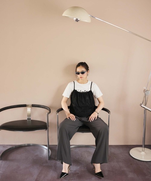 fifth（フィフス）の「レースビスチェ（キャミソール・レディース・アイボリー/ブラック/ベビーピンク・M）」の13枚目の写真