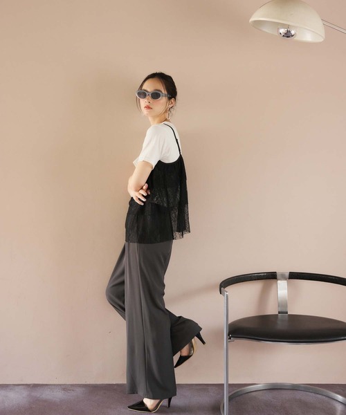 fifth（フィフス）の「レースビスチェ（キャミソール・レディース・アイボリー/ブラック/ベビーピンク・M）」の16枚目の写真