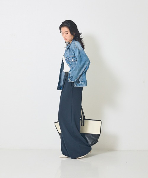 Levi's（リーバイス）の「【追加5】【Levi's/リーバイス】90S トラッカージャケット SOFT AS BUTTER MID/デニムジャケット（デニムジャケット・レディース・ライトブルー/ブラック・フリー）」の13枚目の写真