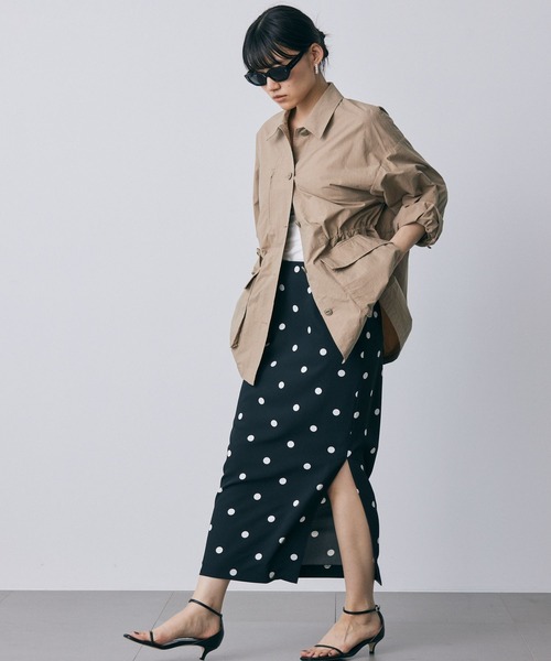 BABYLONE(バビロン)の「[OT}FRENCH FIELD JKT(ミリタリージャケット・レディース・カーキ/キャメル・フリー)」の4枚目の写真