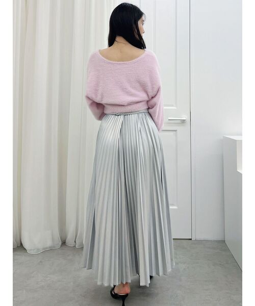 MERCURYDUO（マーキュリーデュオ）の「2WAYミニシャギーコンパクトニット（ニット/セーター・レディース・グレー/アイボリー/ピンク・FREE）」の10枚目の写真