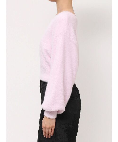 MERCURYDUO（マーキュリーデュオ）の「2WAYミニシャギーコンパクトニット（ニット/セーター・レディース・グレー/アイボリー/ピンク・FREE）」の19枚目の写真