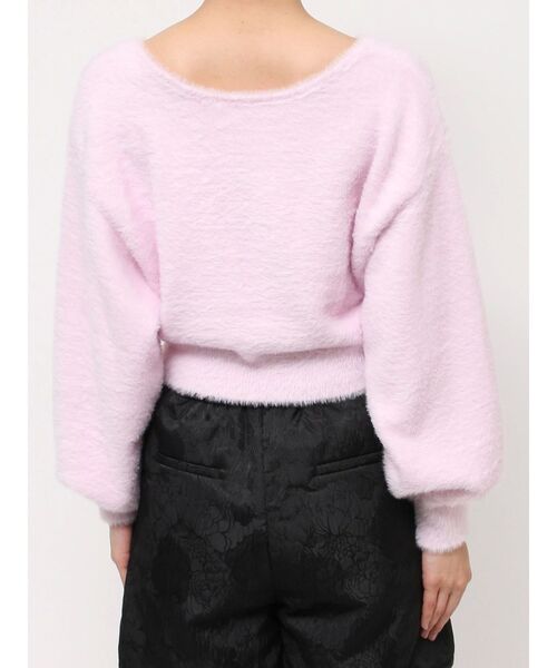 MERCURYDUO（マーキュリーデュオ）の「2WAYミニシャギーコンパクトニット（ニット/セーター・レディース・グレー/アイボリー/ピンク・FREE）」の20枚目の写真